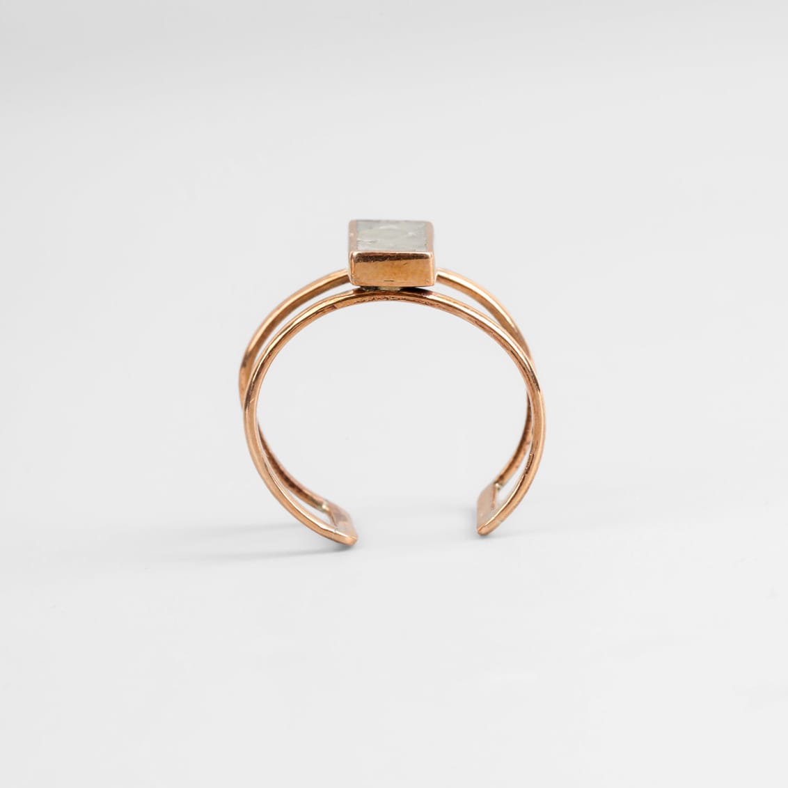 Bamyan Turquoise Gold Washed Brass Ring