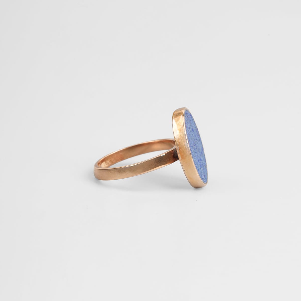 Lapis Lazuli Brass Ring