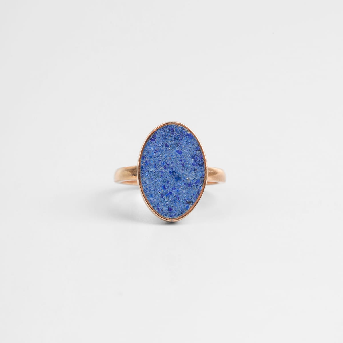 Lapis Lazuli Brass Ring