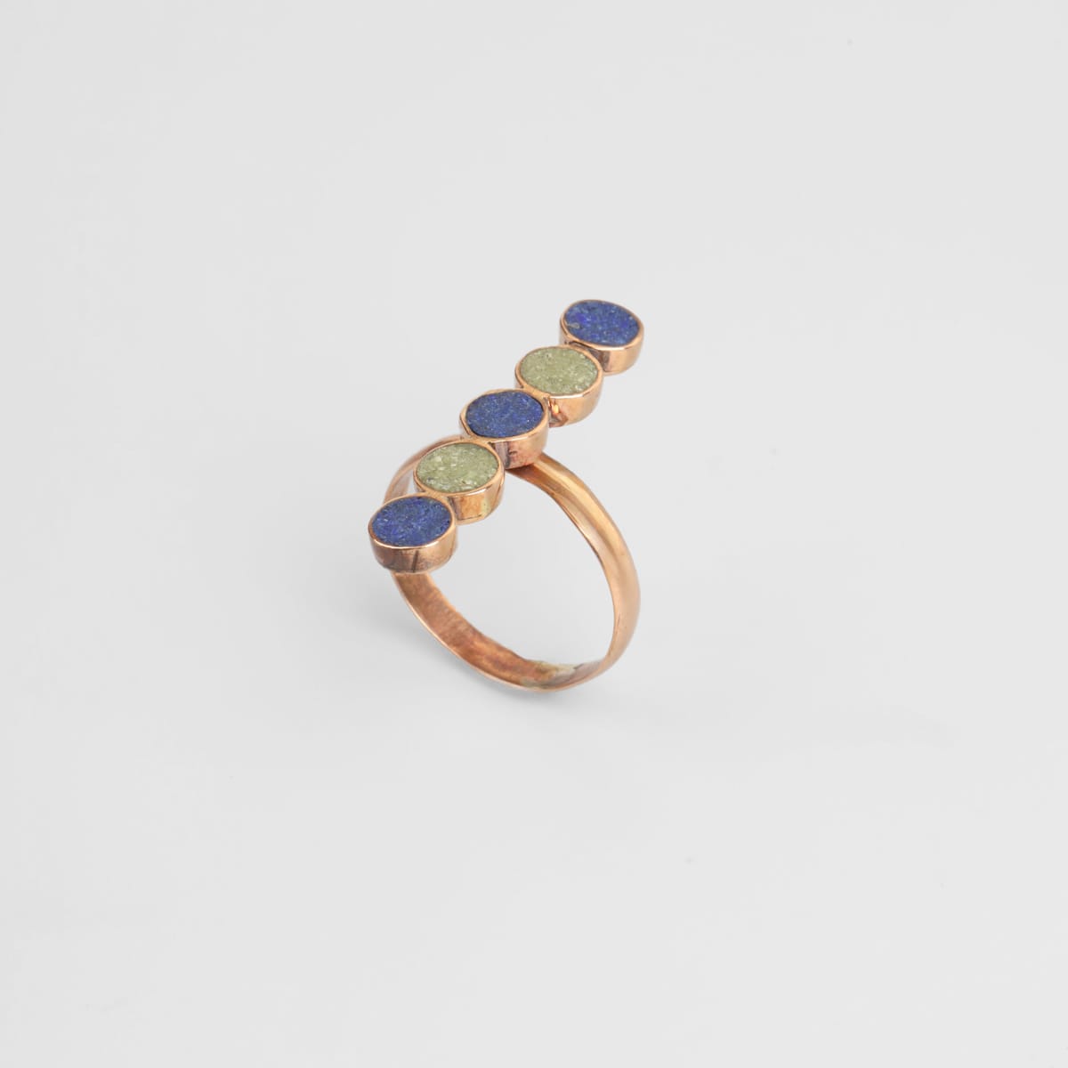 Bamyan Lapis & Turquoise Line Ring