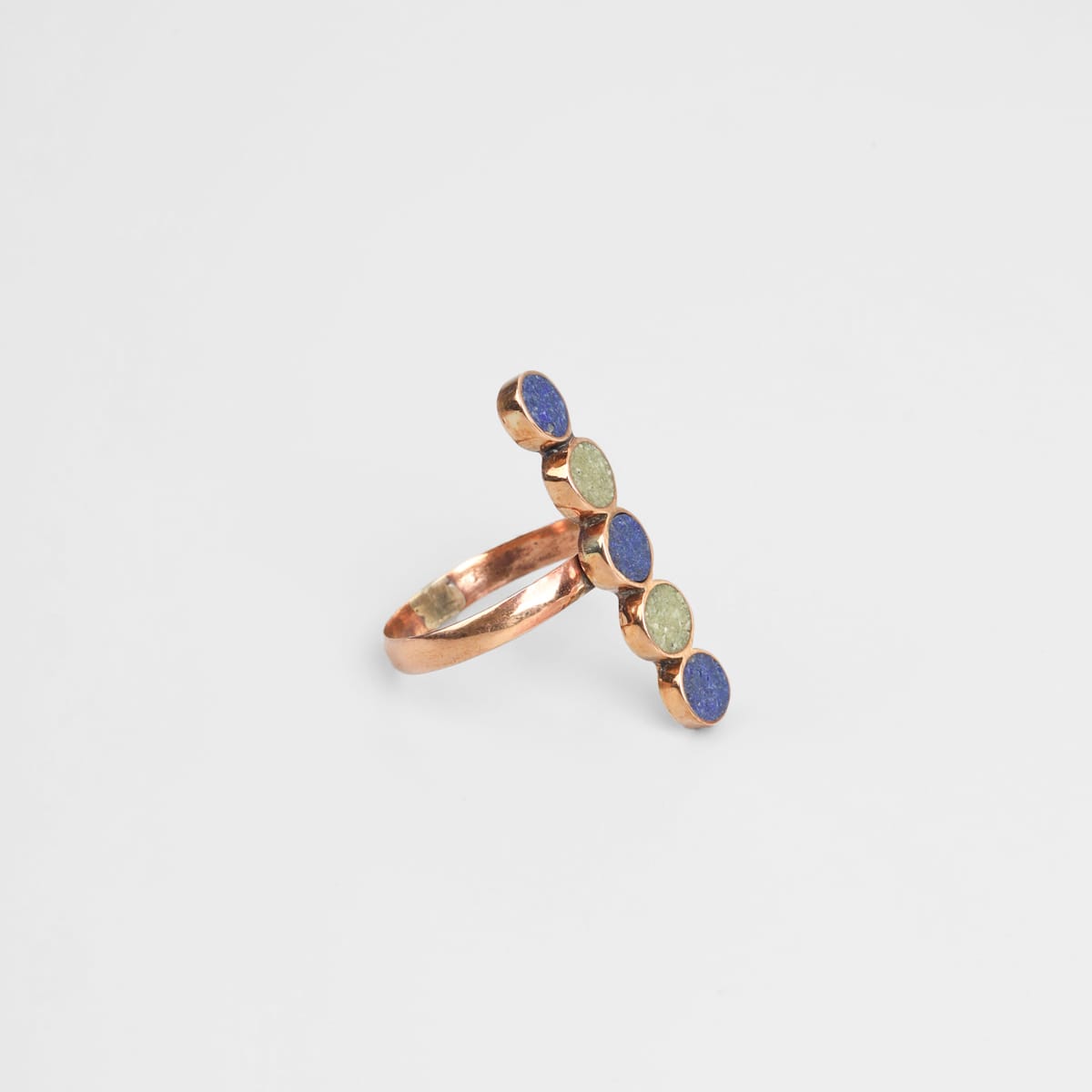 Bamyan Lapis & Turquoise Line Ring