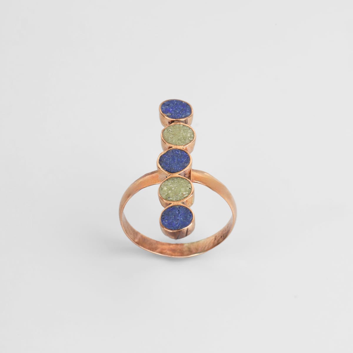 Bamyan Lapis & Turquoise Line Ring