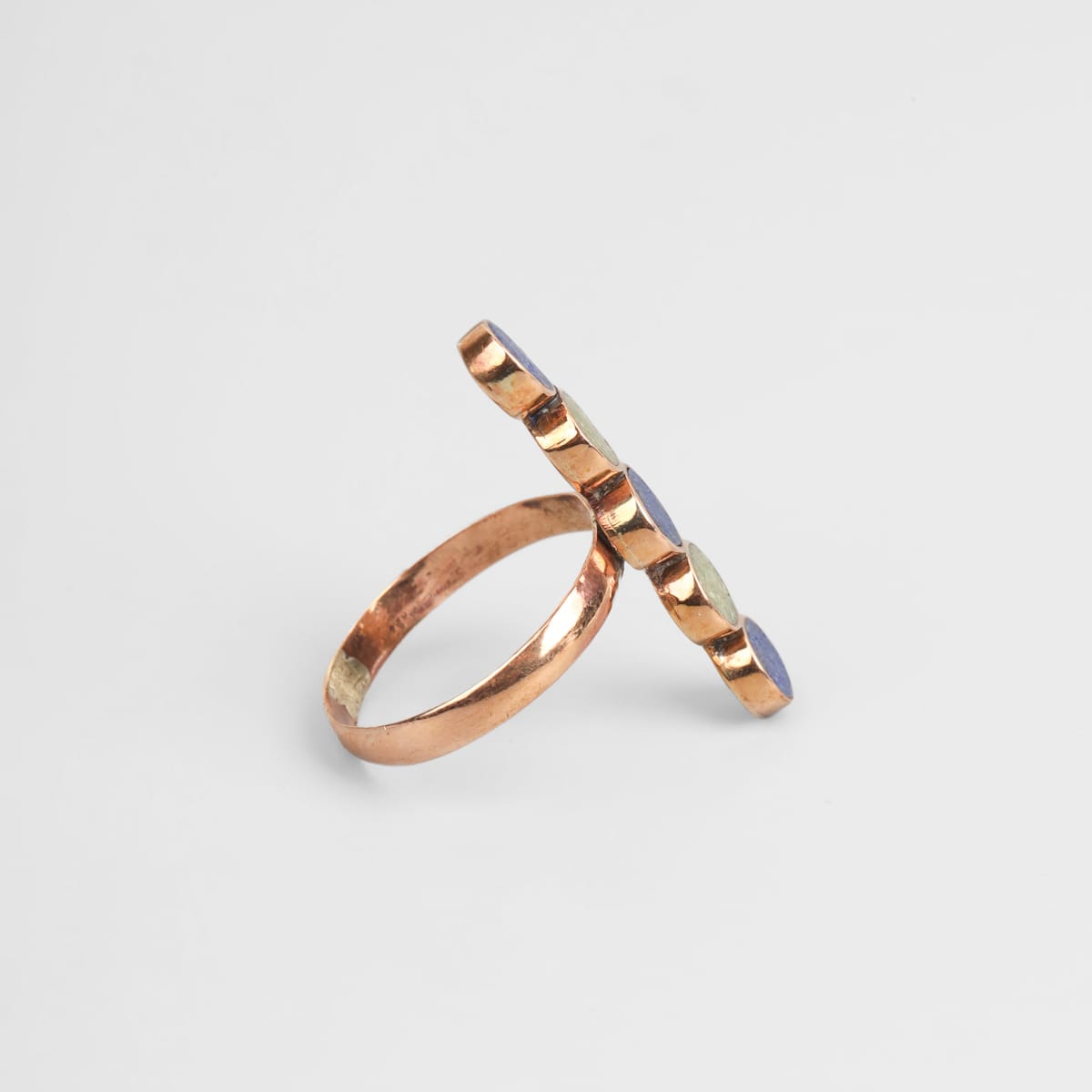 Bamyan Lapis & Turquoise Line Ring