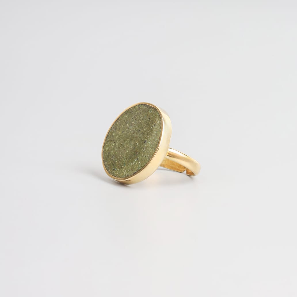 Bamyan Turquoise Oval Signet Ring
