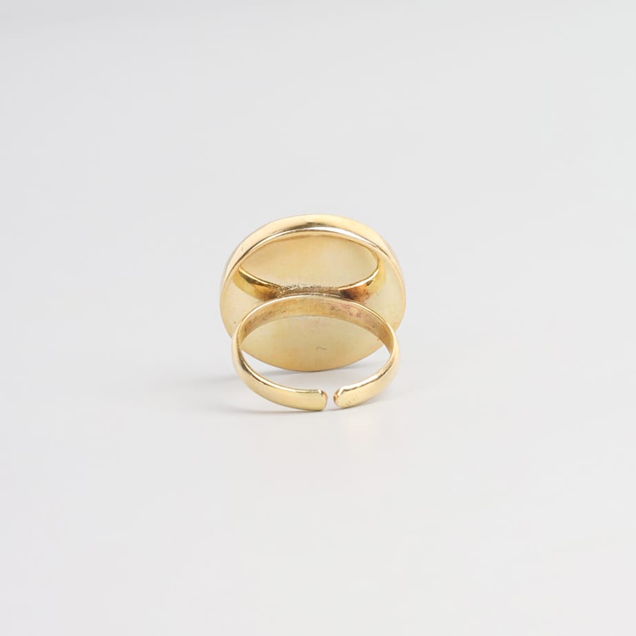 Bamyan Turquoise Oval Signet Ring
