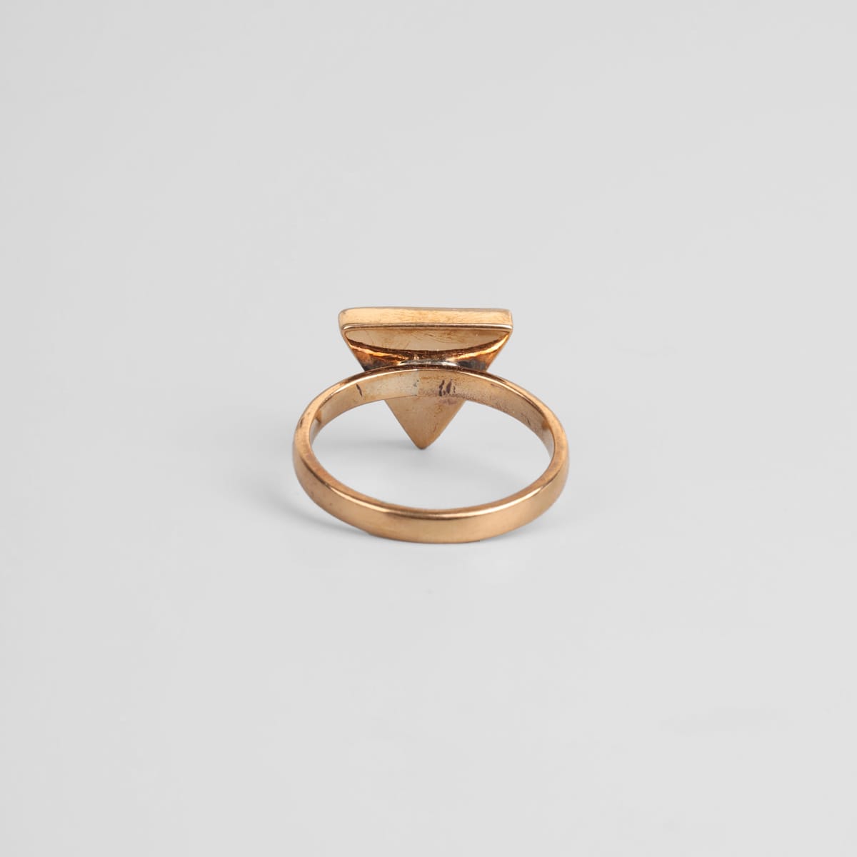 Modern Lapis Triangle Ring