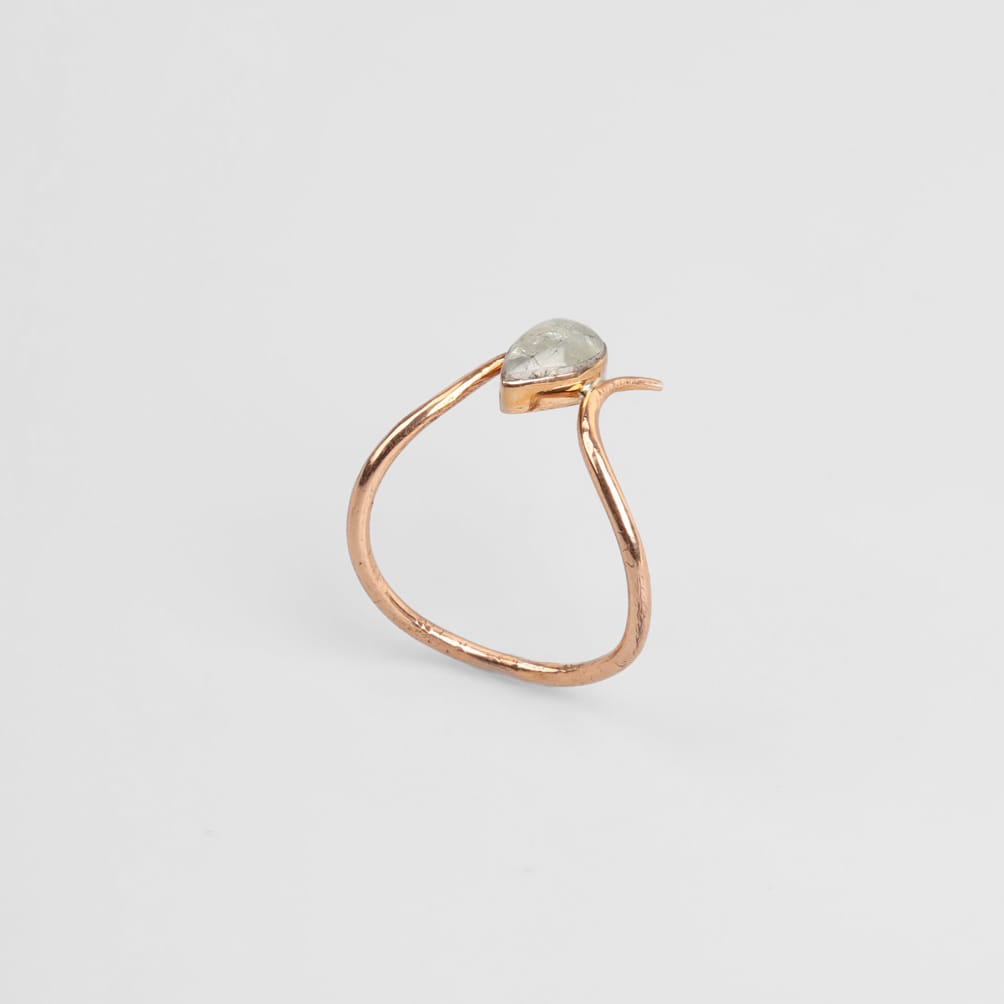 Scapolite Stone Minimalist Ring