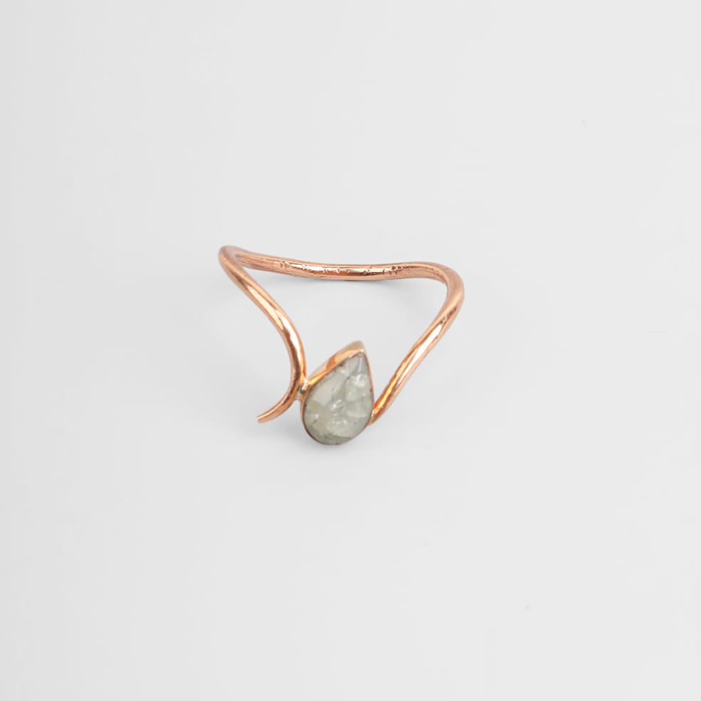 Scapolite Stone Minimalist Ring