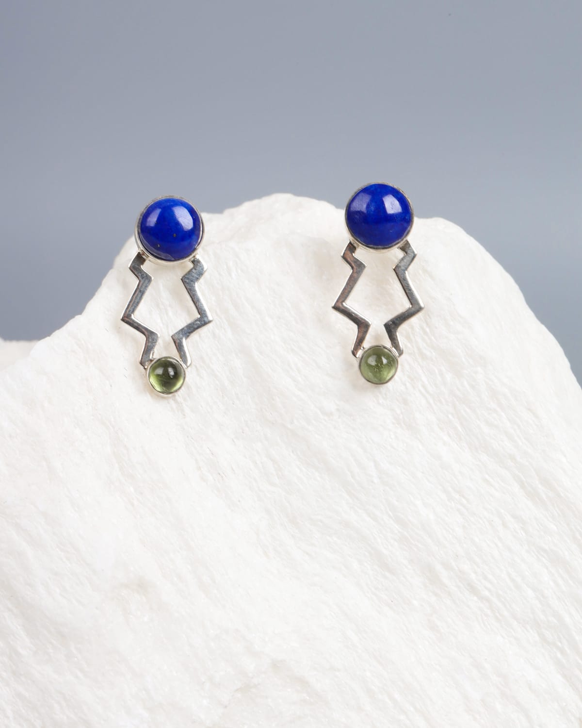 Peridot & Lapis Lazuli Earrings
