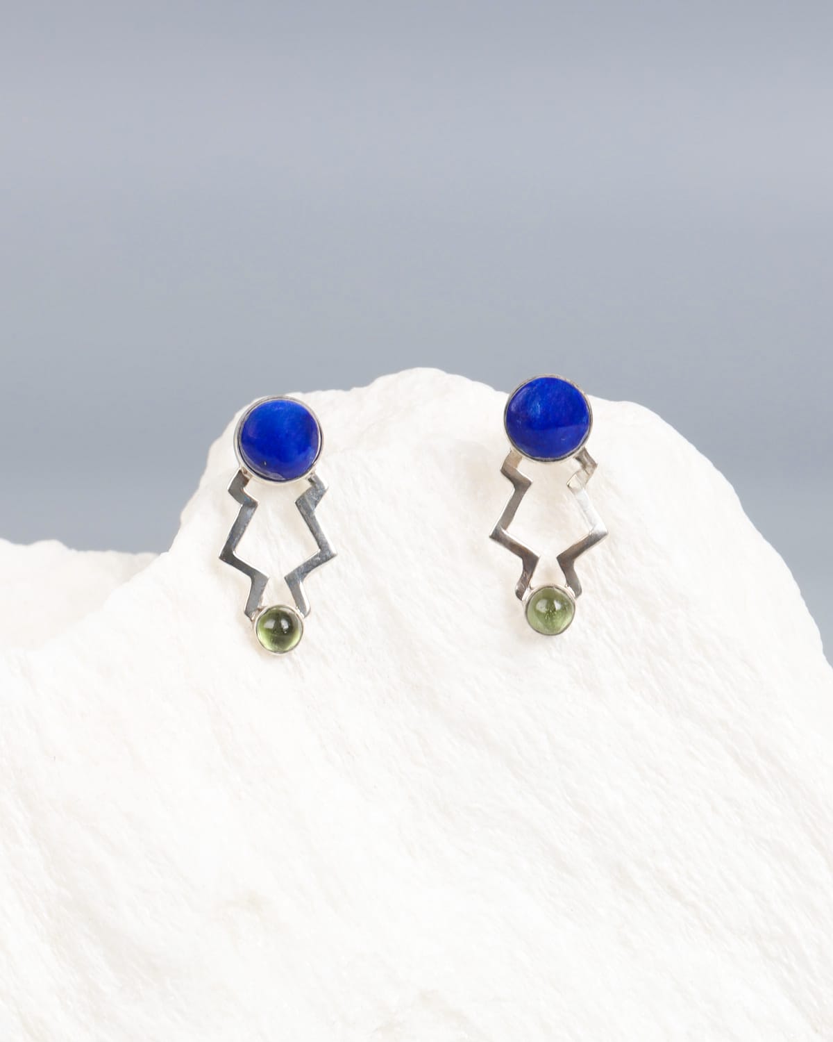 Peridot & Lapis Lazuli Earrings