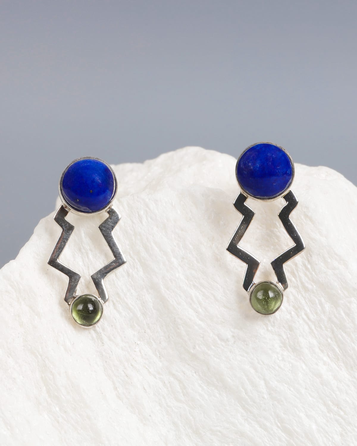 Peridot & Lapis Lazuli Earrings
