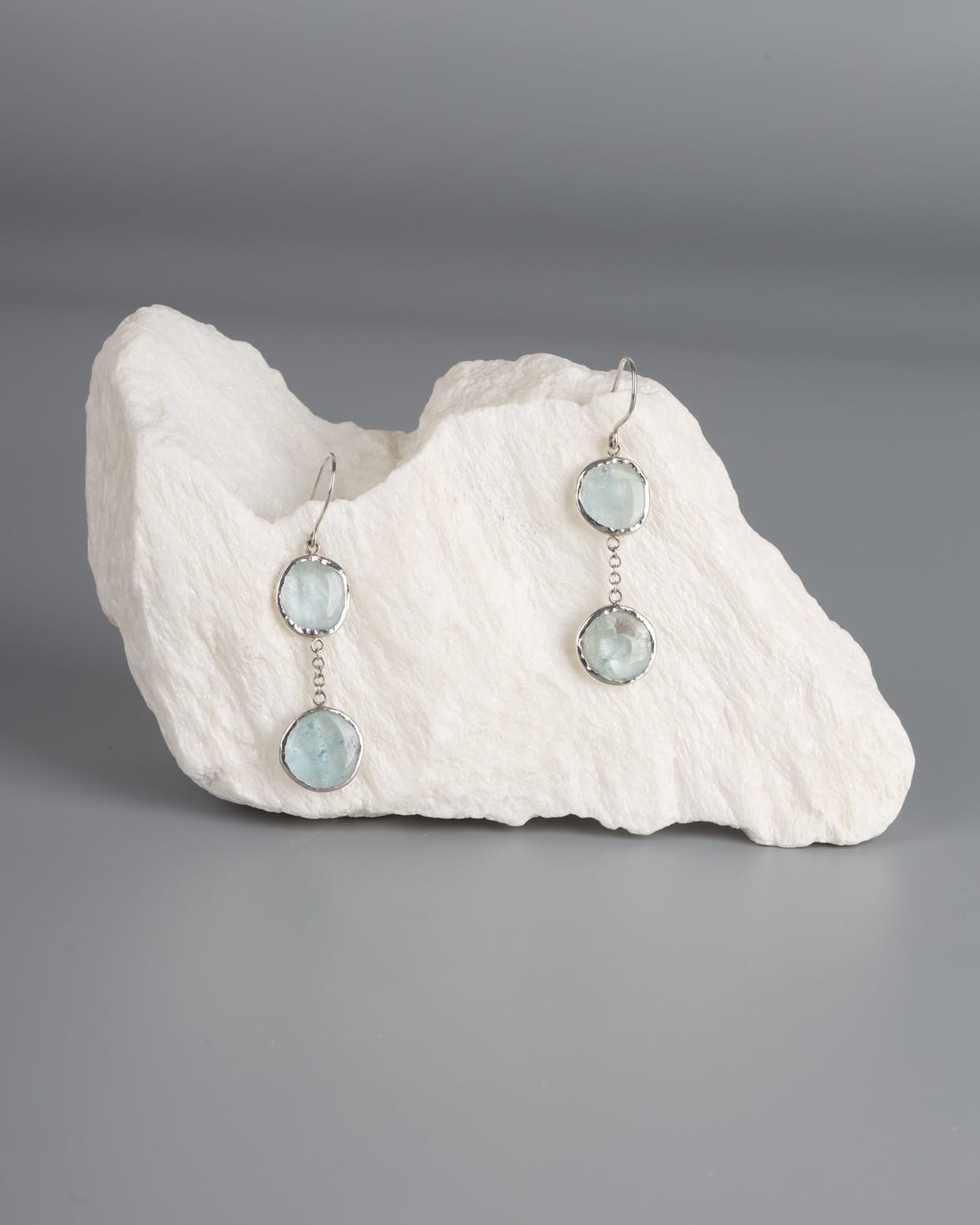 Aquamarine Gemstone Drop Earrings