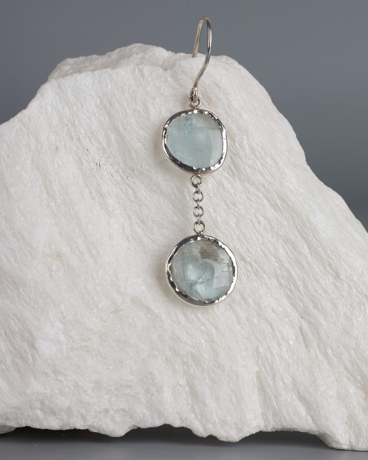 Aquamarine Gemstone Drop Earrings