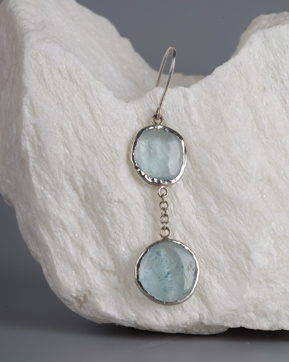 Aquamarine Gemstone Drop Earrings