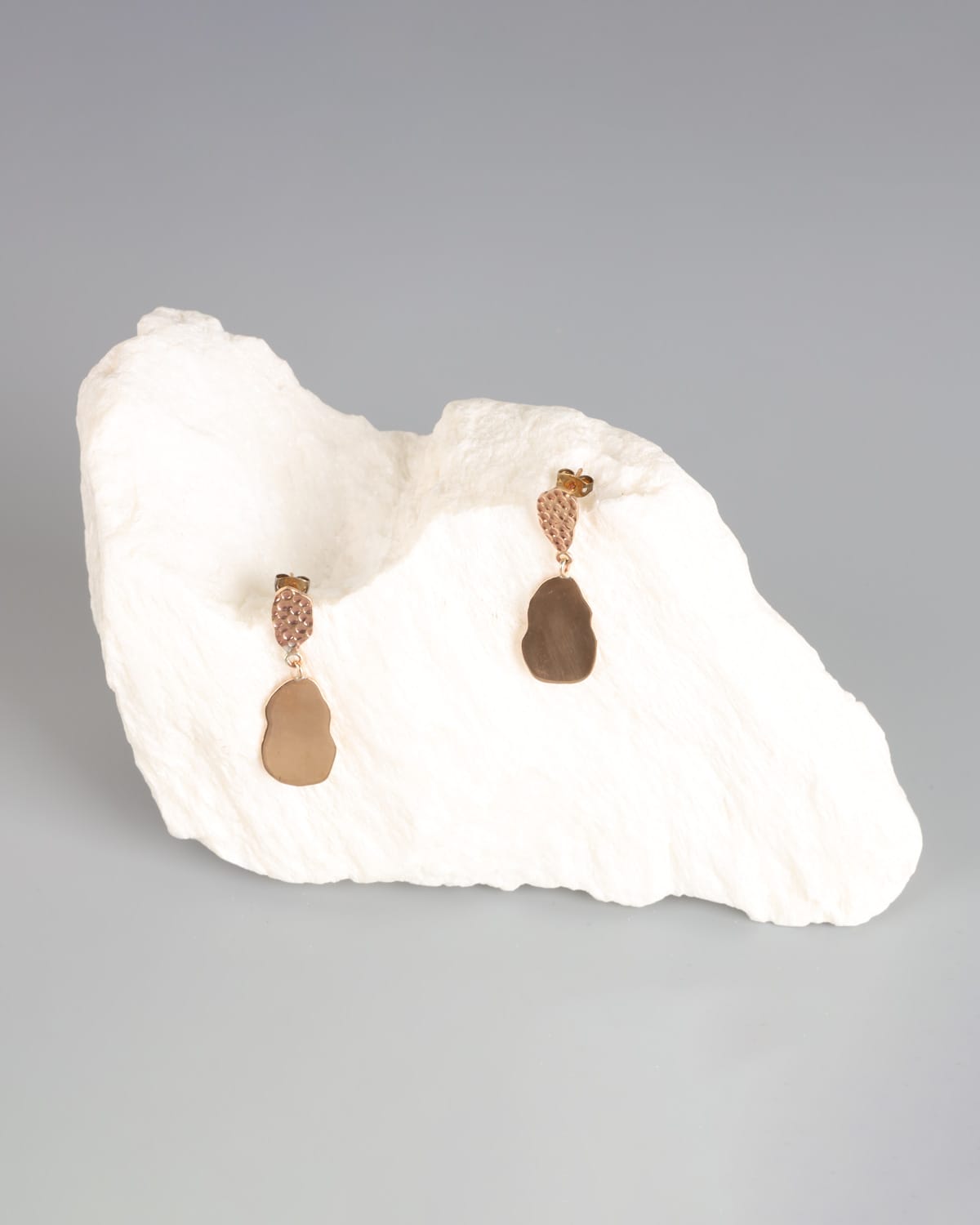 Handcrafted Gold Washed Brass Earrings