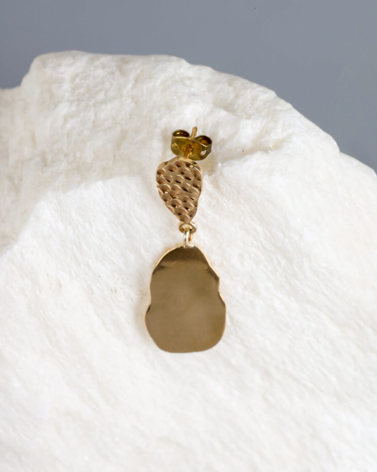 Handcrafted Gold Washed Brass Earrings