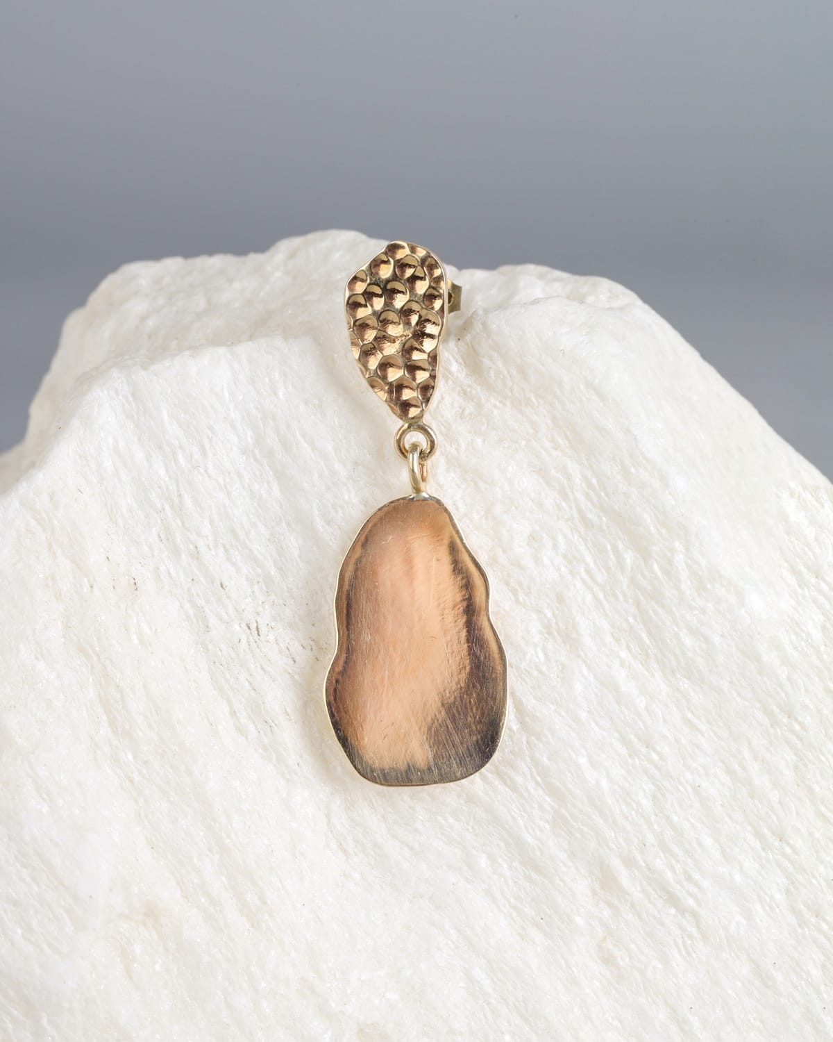Handcrafted Gold Washed Brass Earrings