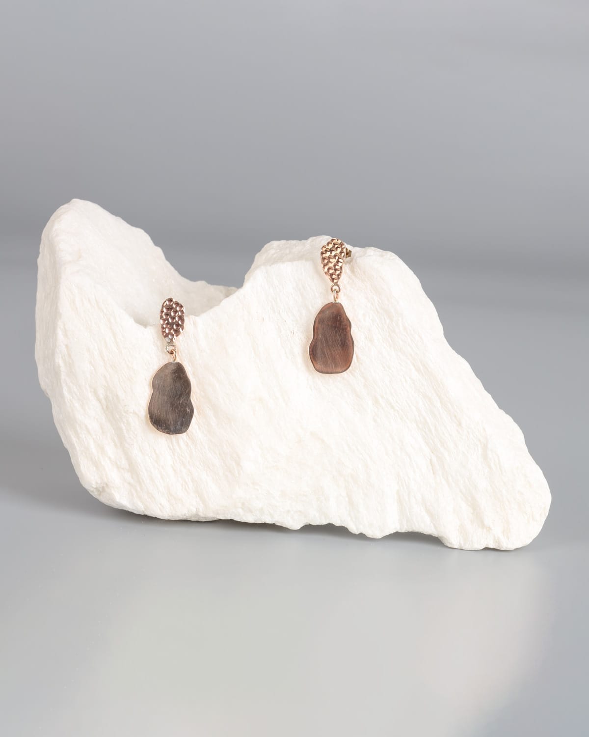 Handcrafted Gold Washed Brass Earrings