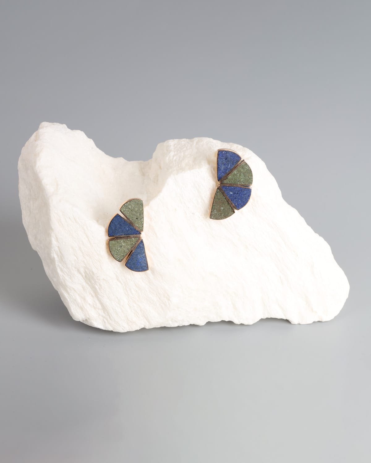 Modern Lapis Lazuli & Turquoise Earrings