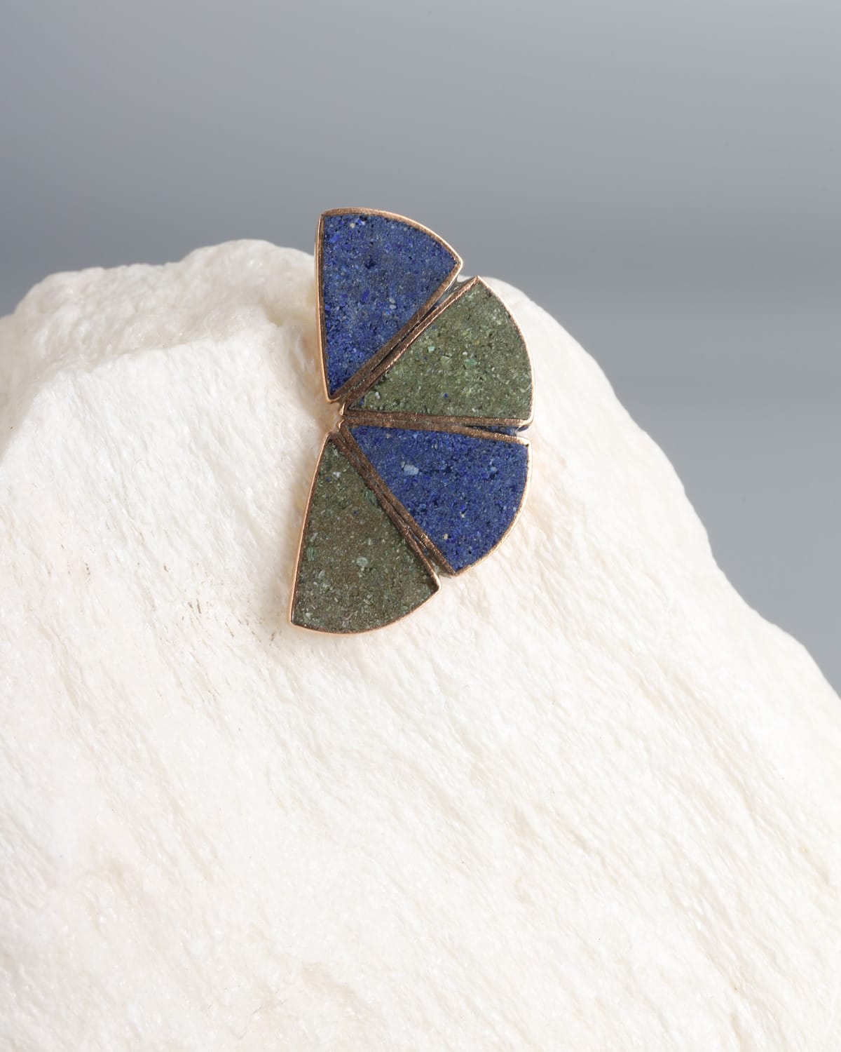 Modern Lapis Lazuli & Turquoise Earrings