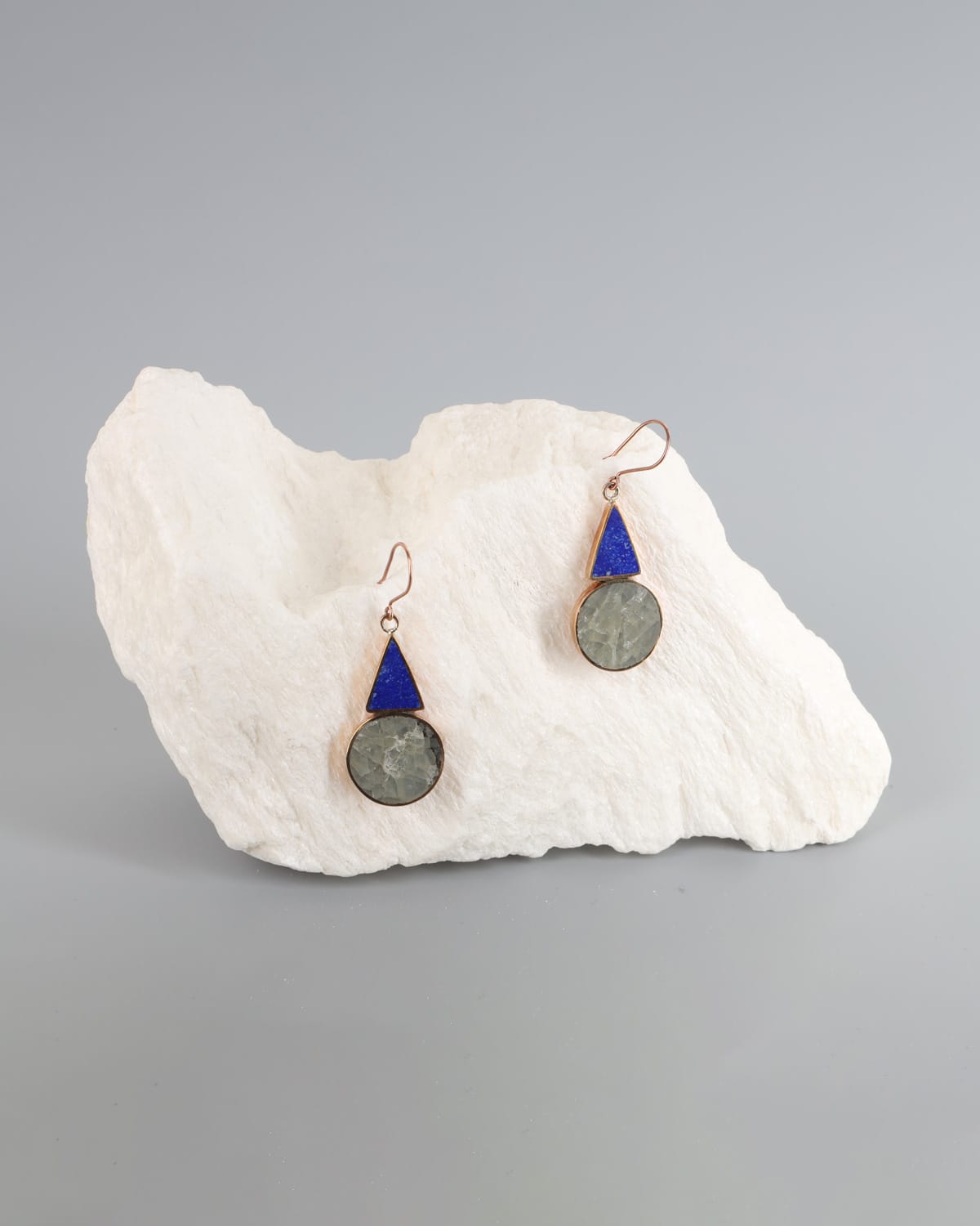 Scapolite & Lapis Lazuli Earrings