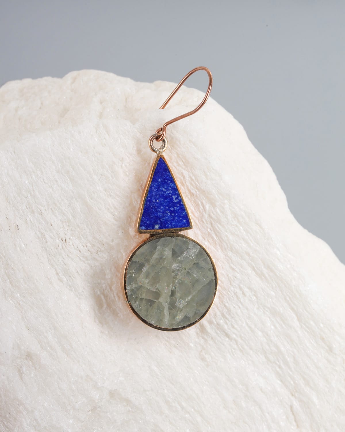 Scapolite & Lapis Lazuli Earrings