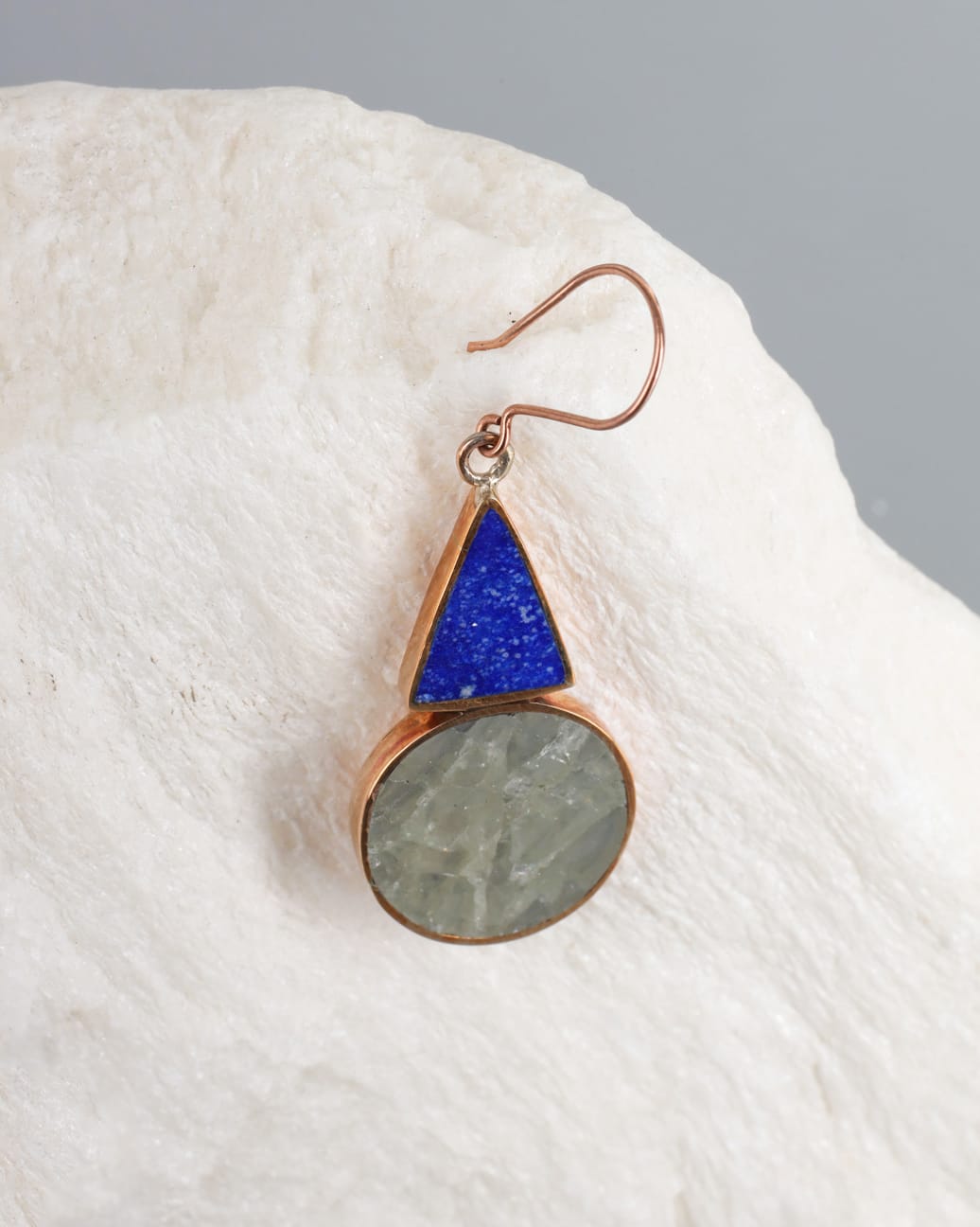 Scapolite & Lapis Lazuli Earrings