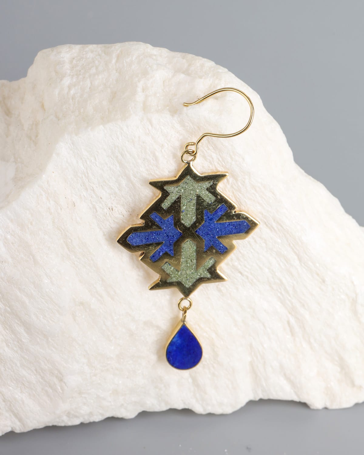 Bamyan Turquoise & Lapis Lazuli Earrings