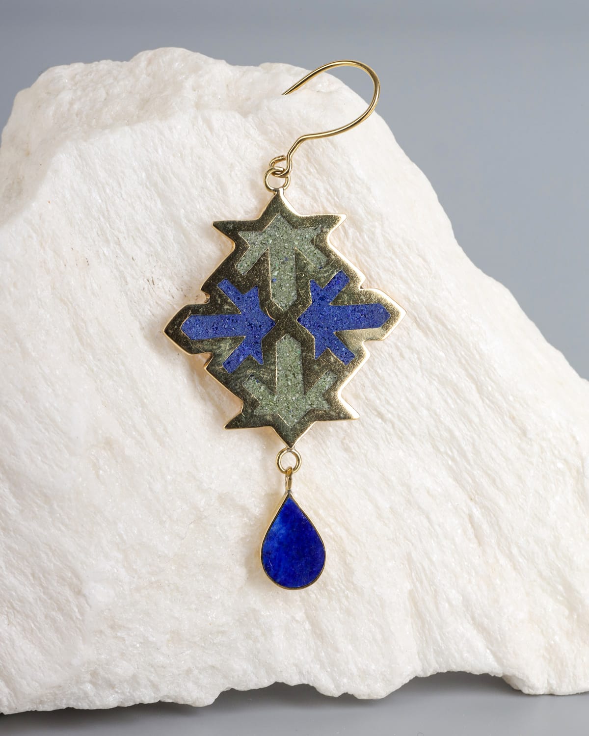Bamyan Turquoise & Lapis Lazuli Earrings