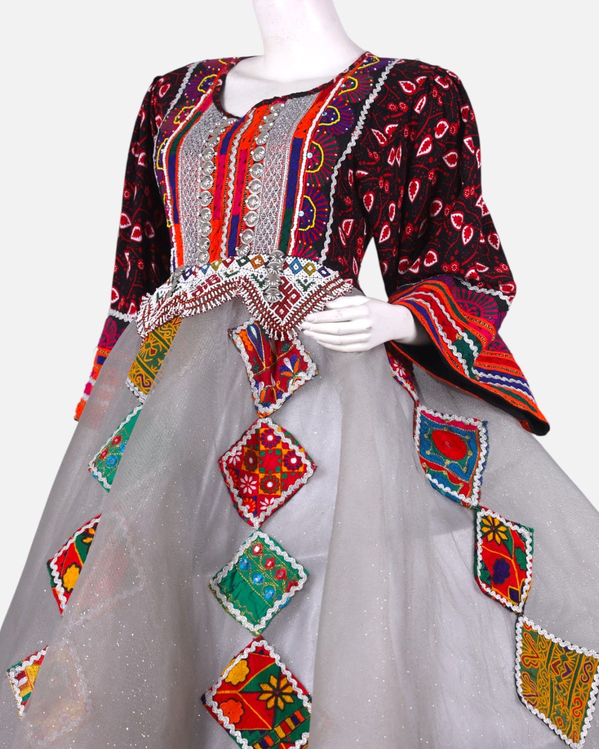 Traditional Afghan Hand Embroidered Dress