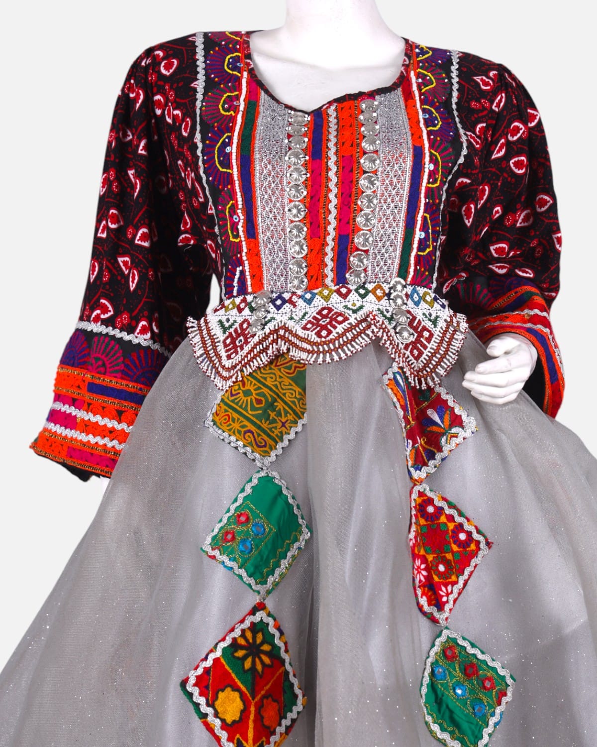 Traditional Afghan Hand Embroidered Dress