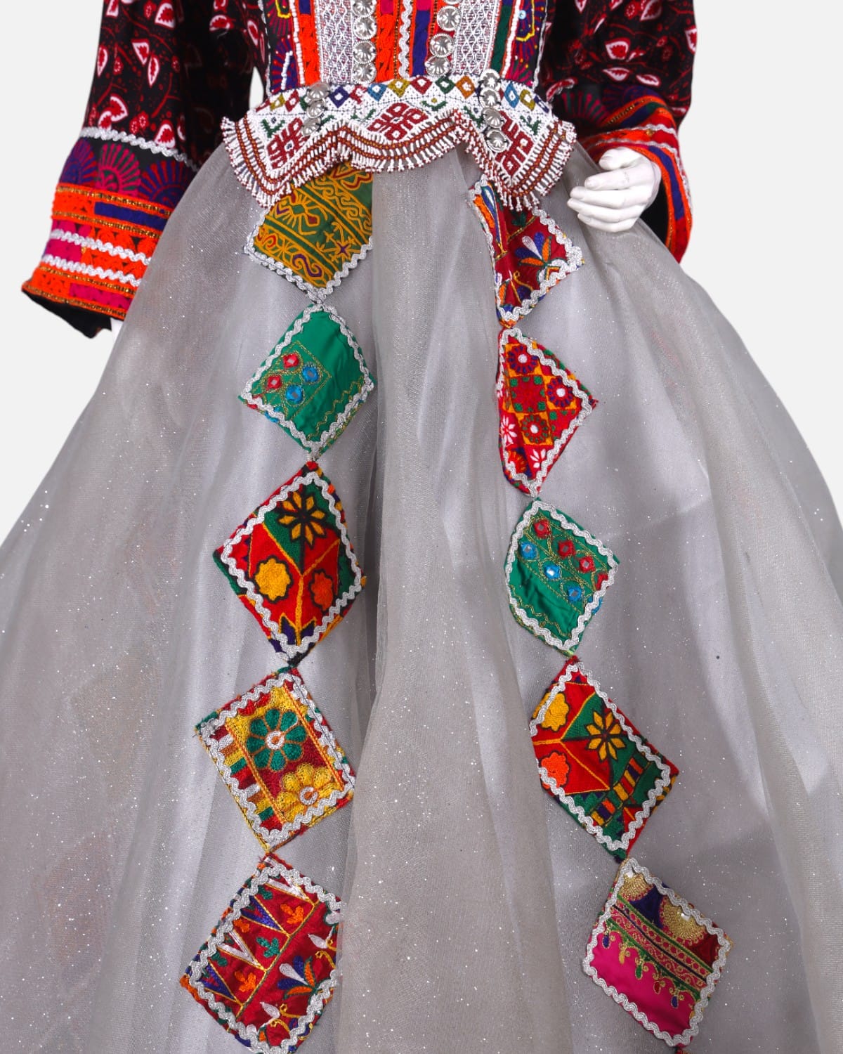 Traditional Afghan Hand Embroidered Dress