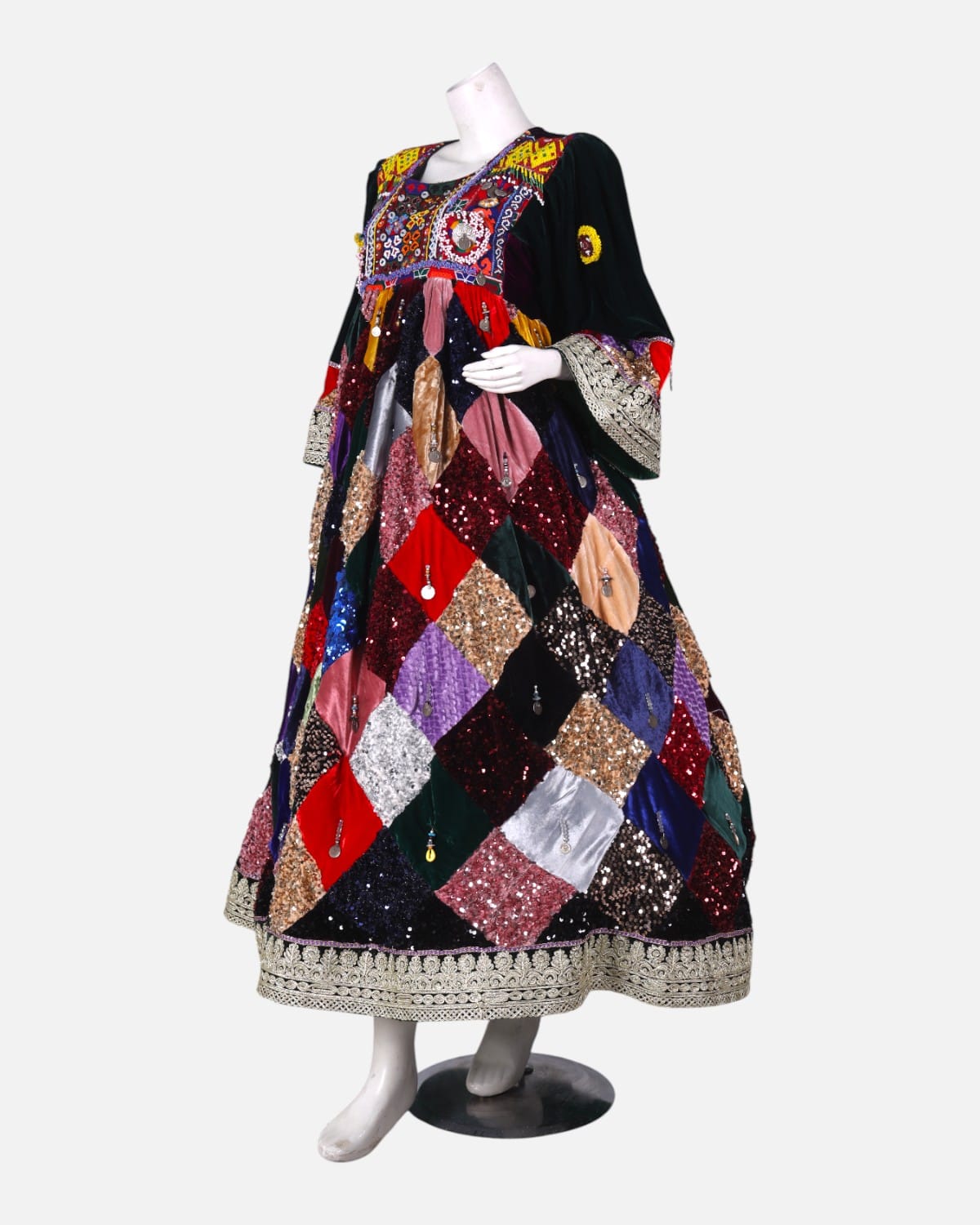 Afghan Handcrafted Sequin Dress