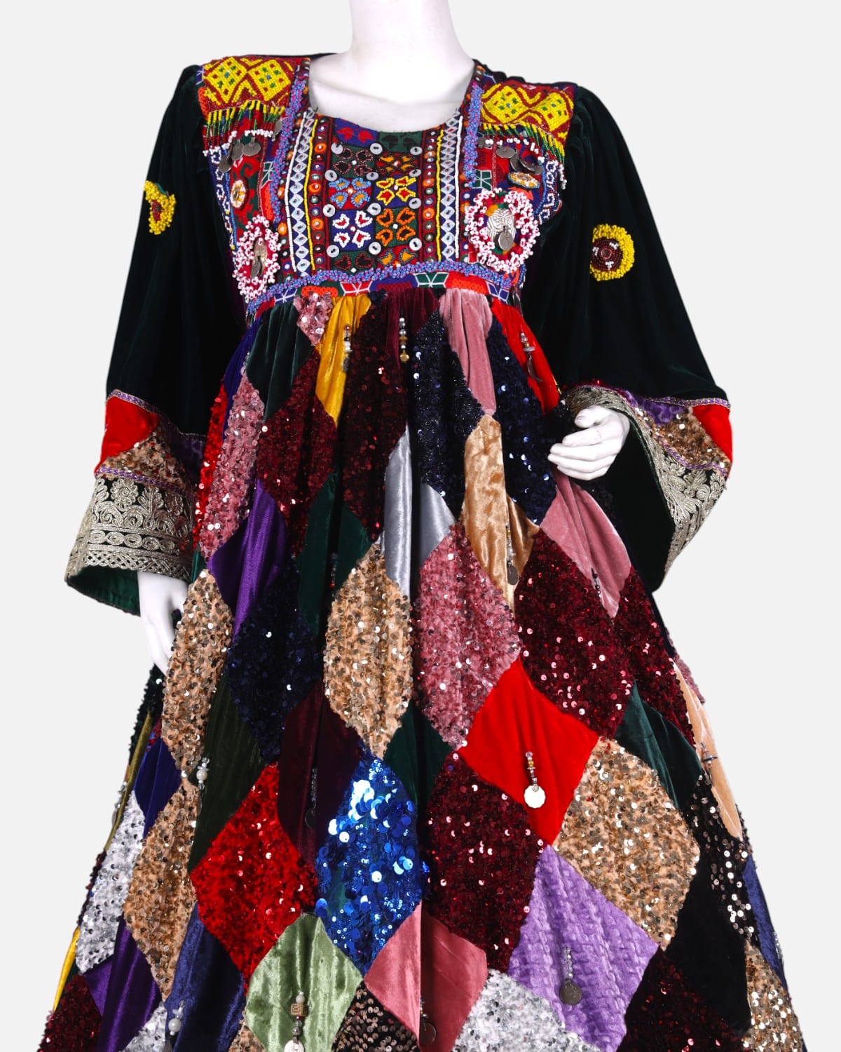 Afghan Handcrafted Sequin Dress