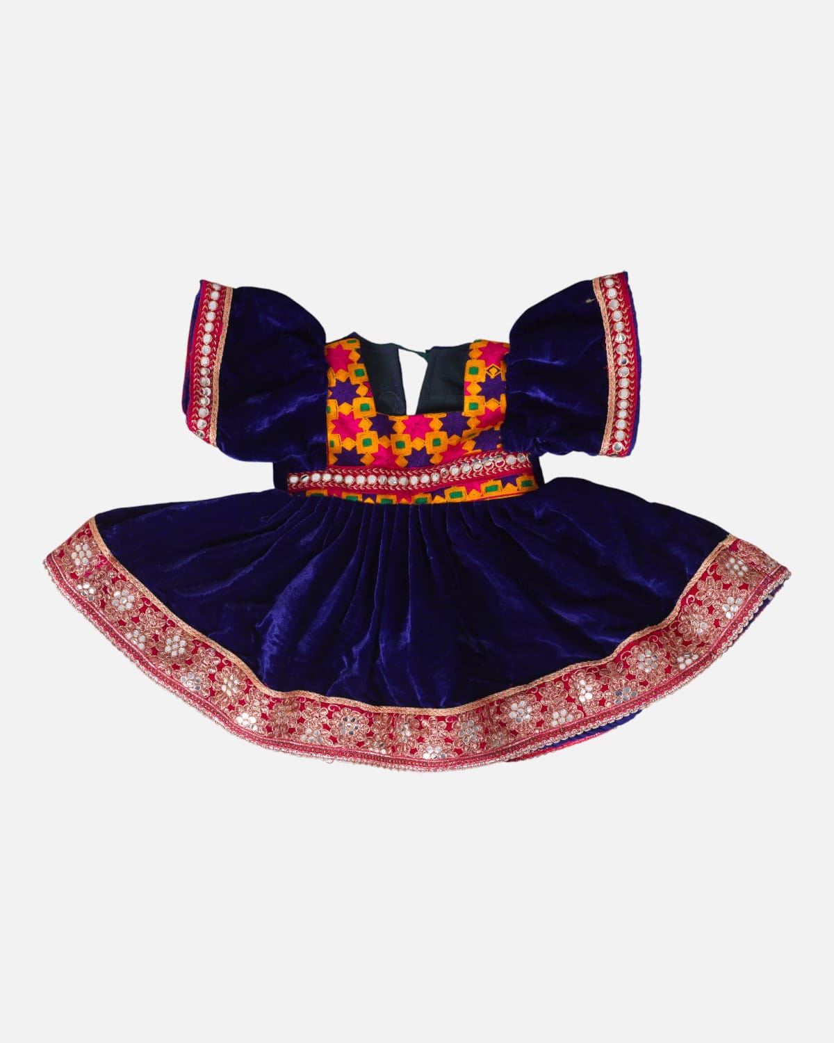 Children’s Velvet Dress with Embroidery