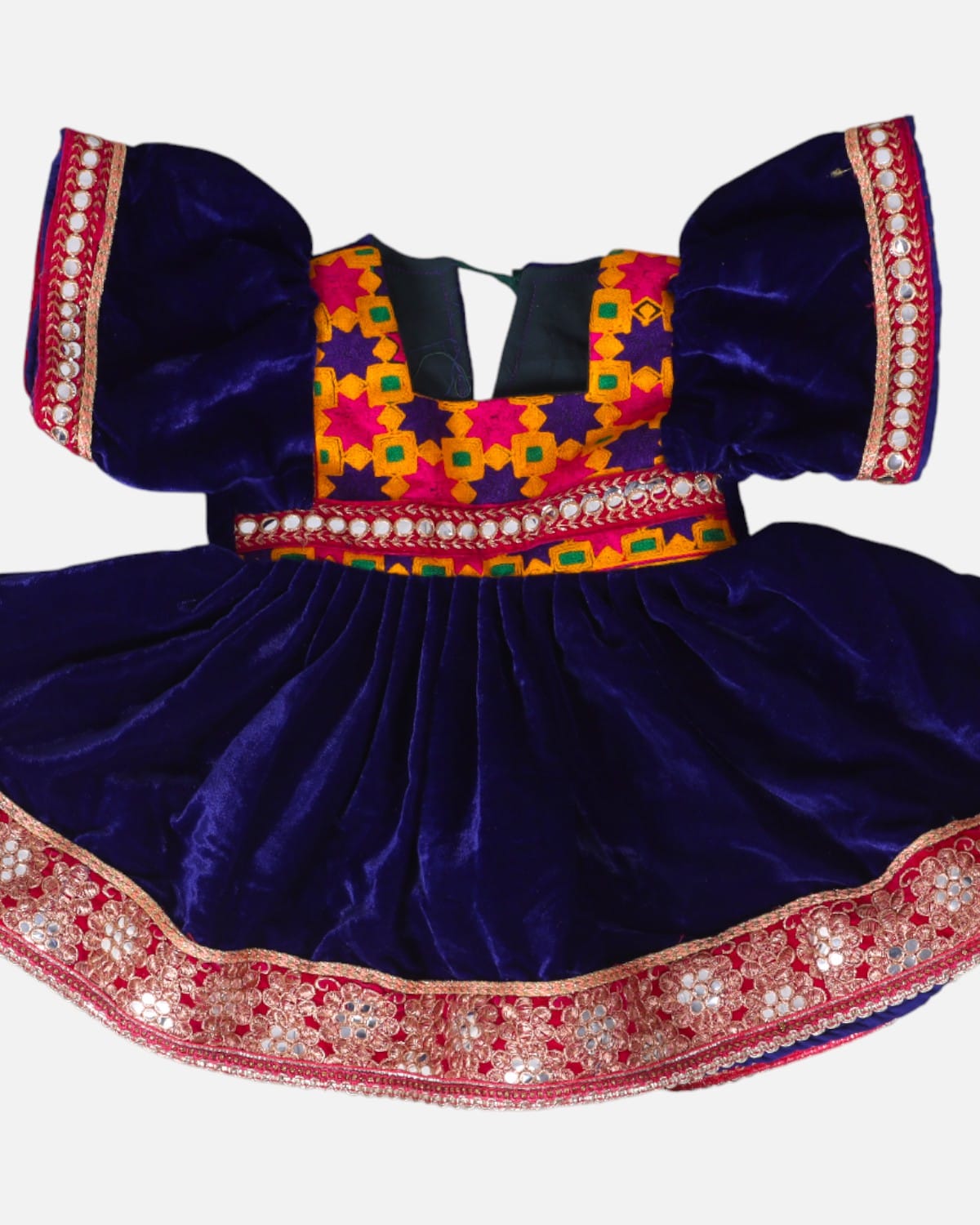 Children’s Velvet Dress with Embroidery