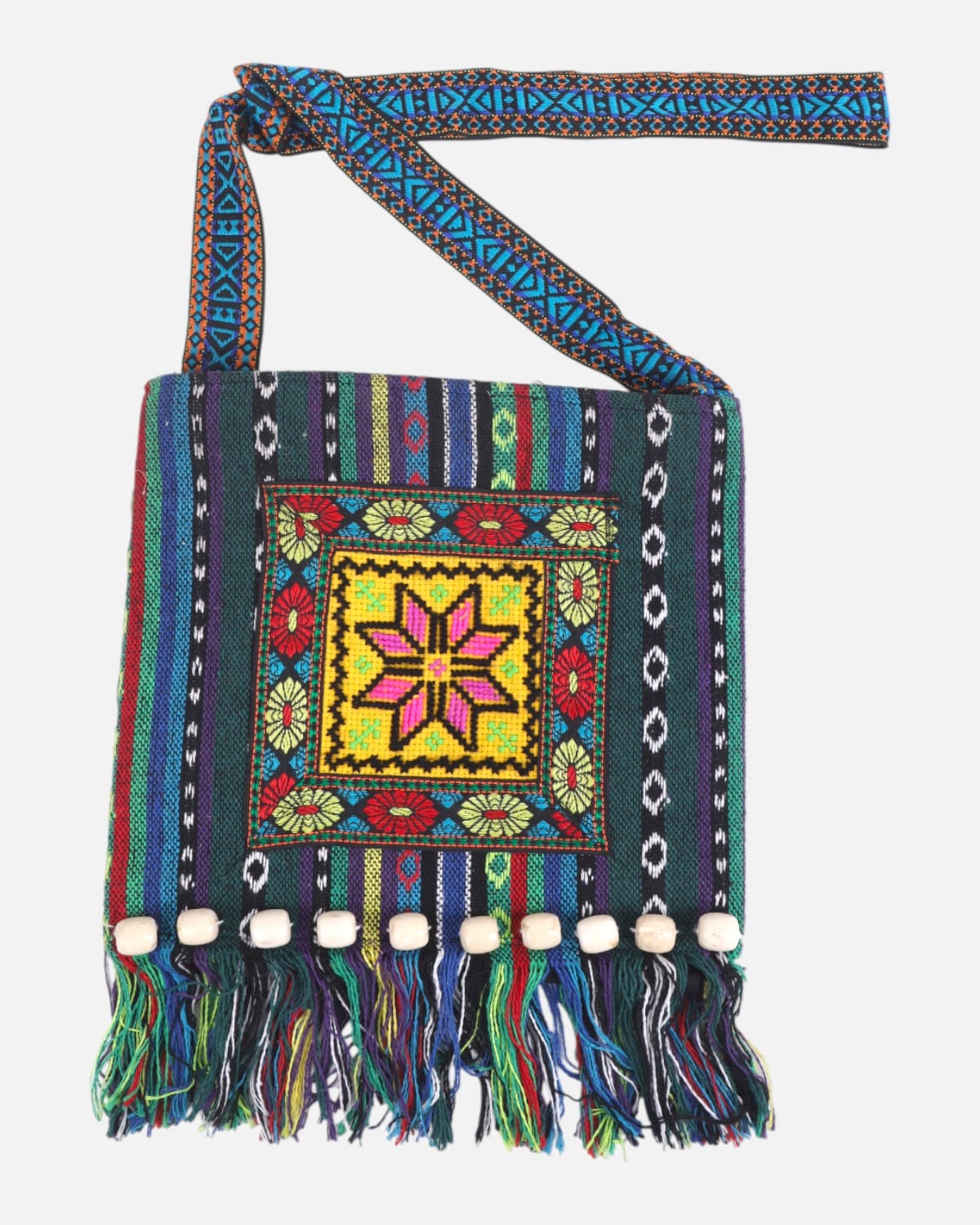 Floral Embroidered Shoulder Bag