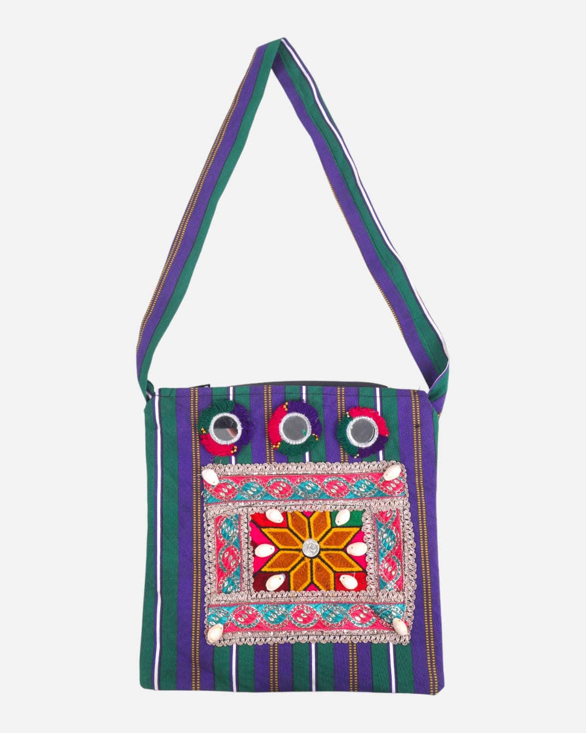 Handwoven Embroidered Shoulder Bag