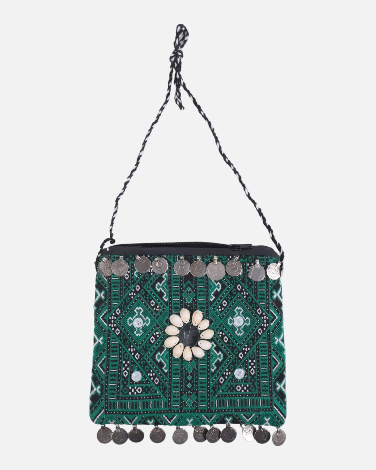 Afghan Handwoven Coin Clutch
