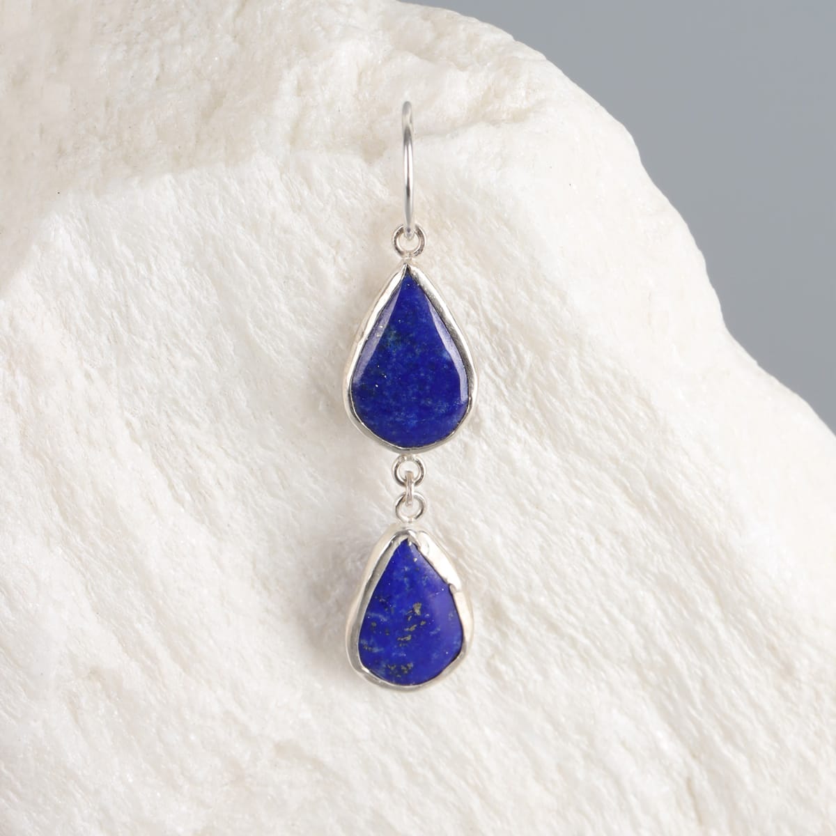 Handmade Lapis Lazuli Silver Earrings