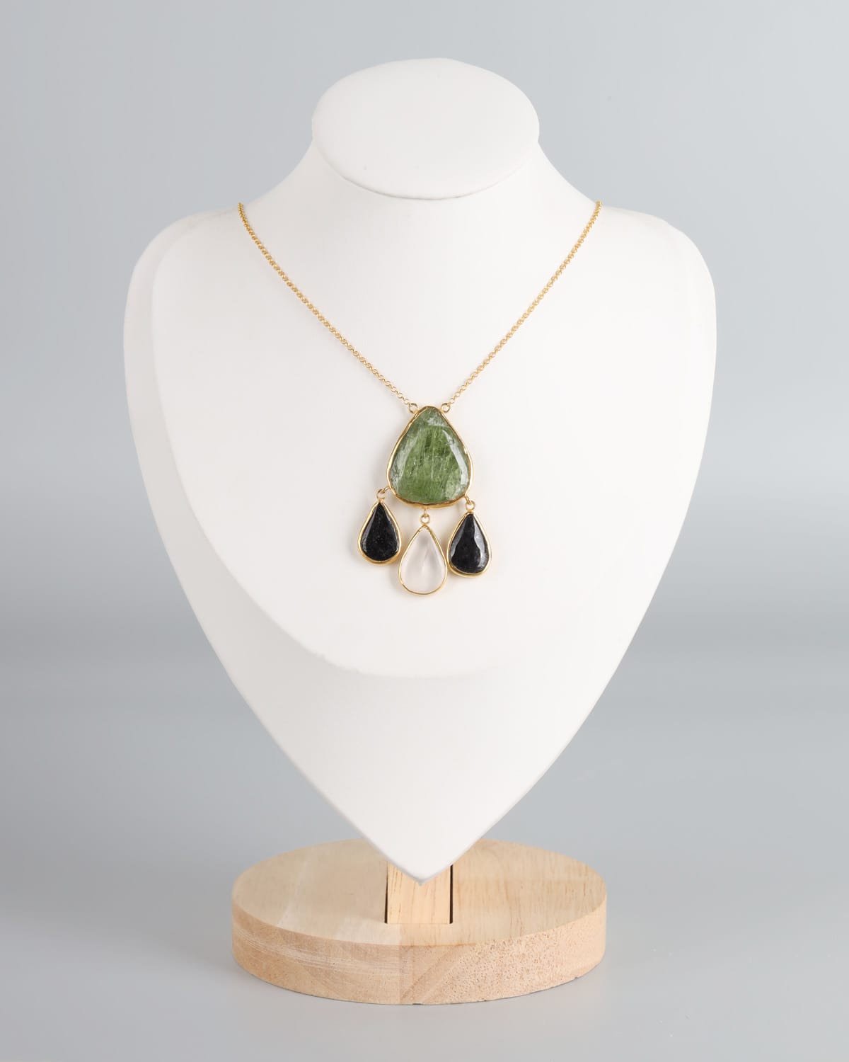 Peridot & Beroch Silver Pendant