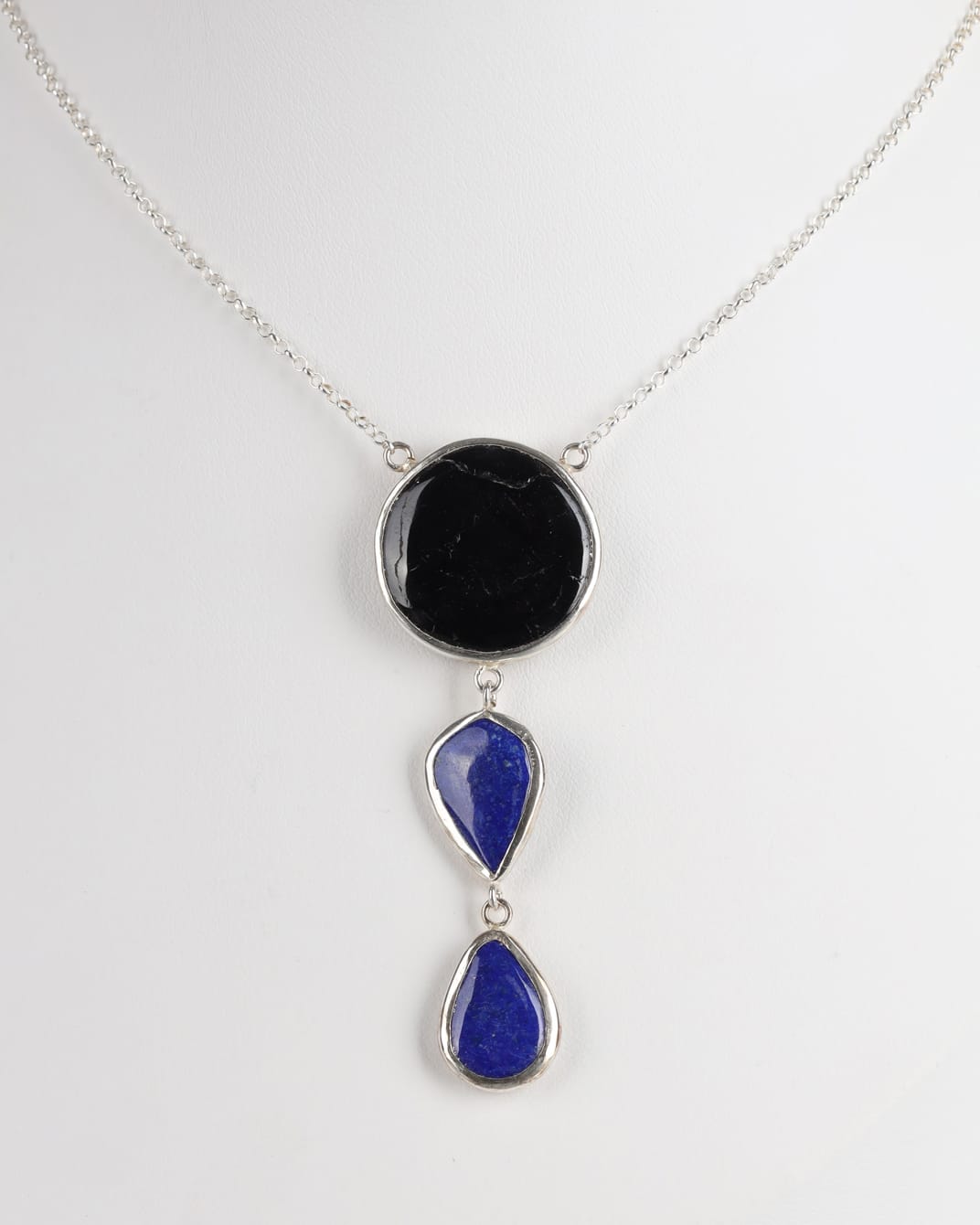 Lapis Lazuli & Beroch Silver Necklace