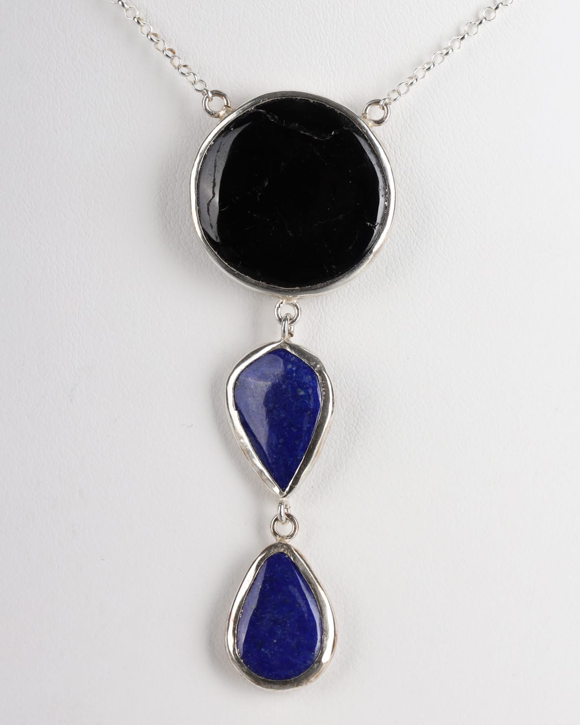 Lapis Lazuli & Beroch Silver Necklace