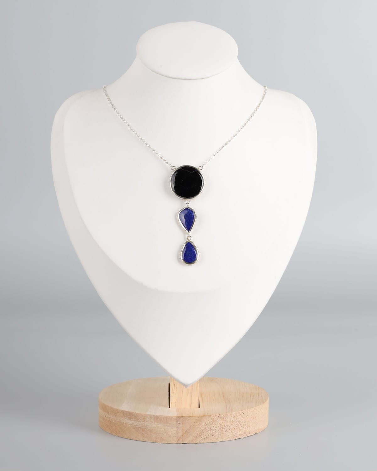 Lapis Lazuli & Beroch Silver Necklace
