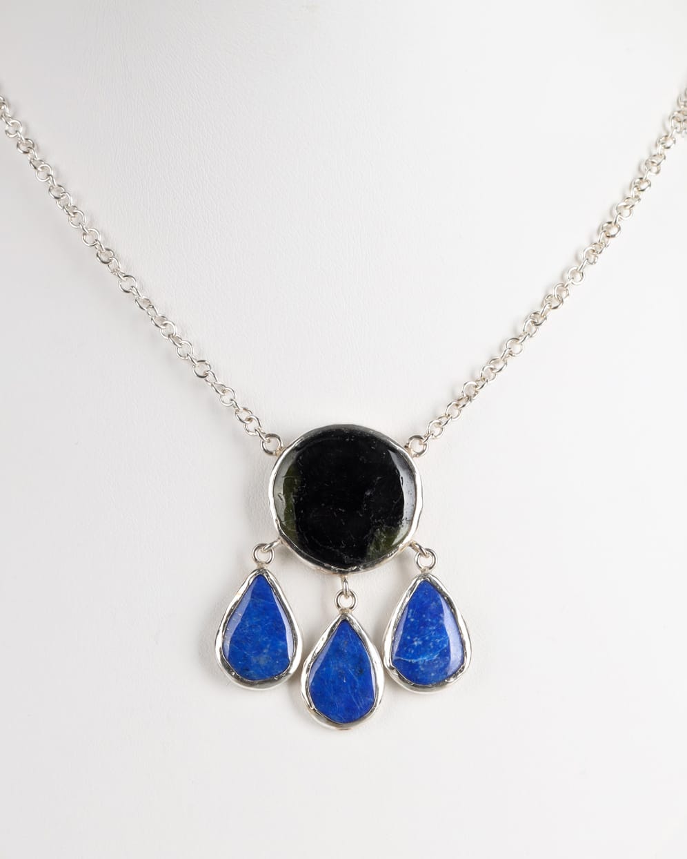 Beroch & Lapis Lazuli Silver Pendant necklace