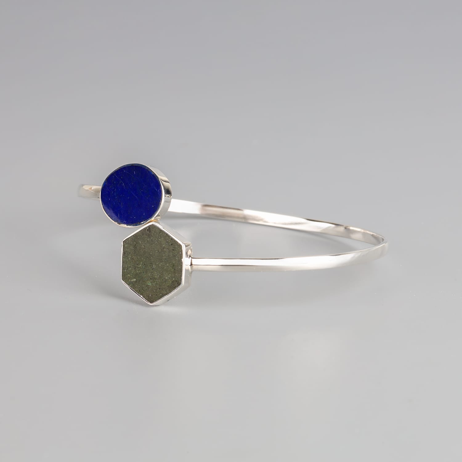 Handmade Lapis Lazuli & Bamyan Turquoise Cuff