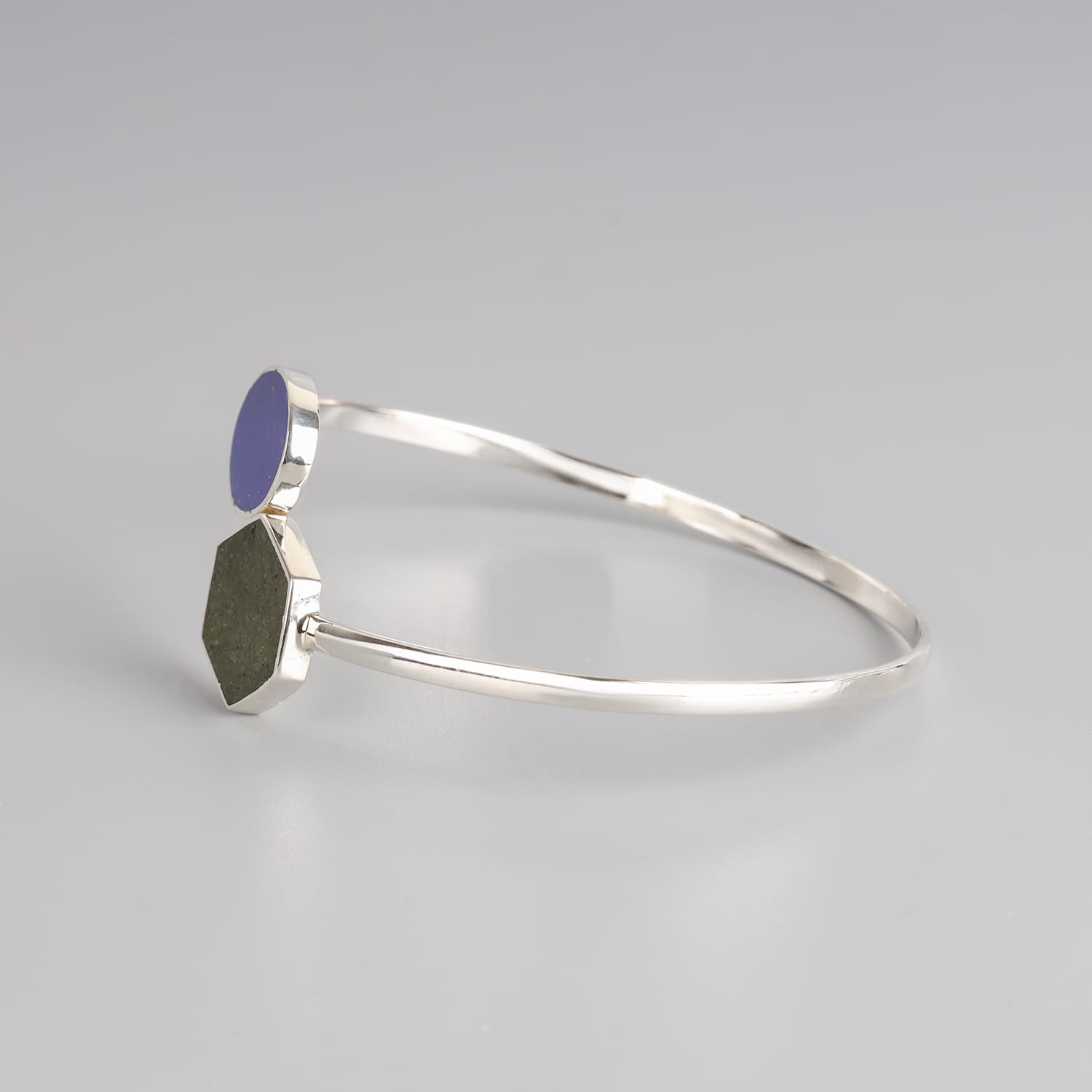 Handmade Lapis Lazuli & Bamyan Turquoise Cuff