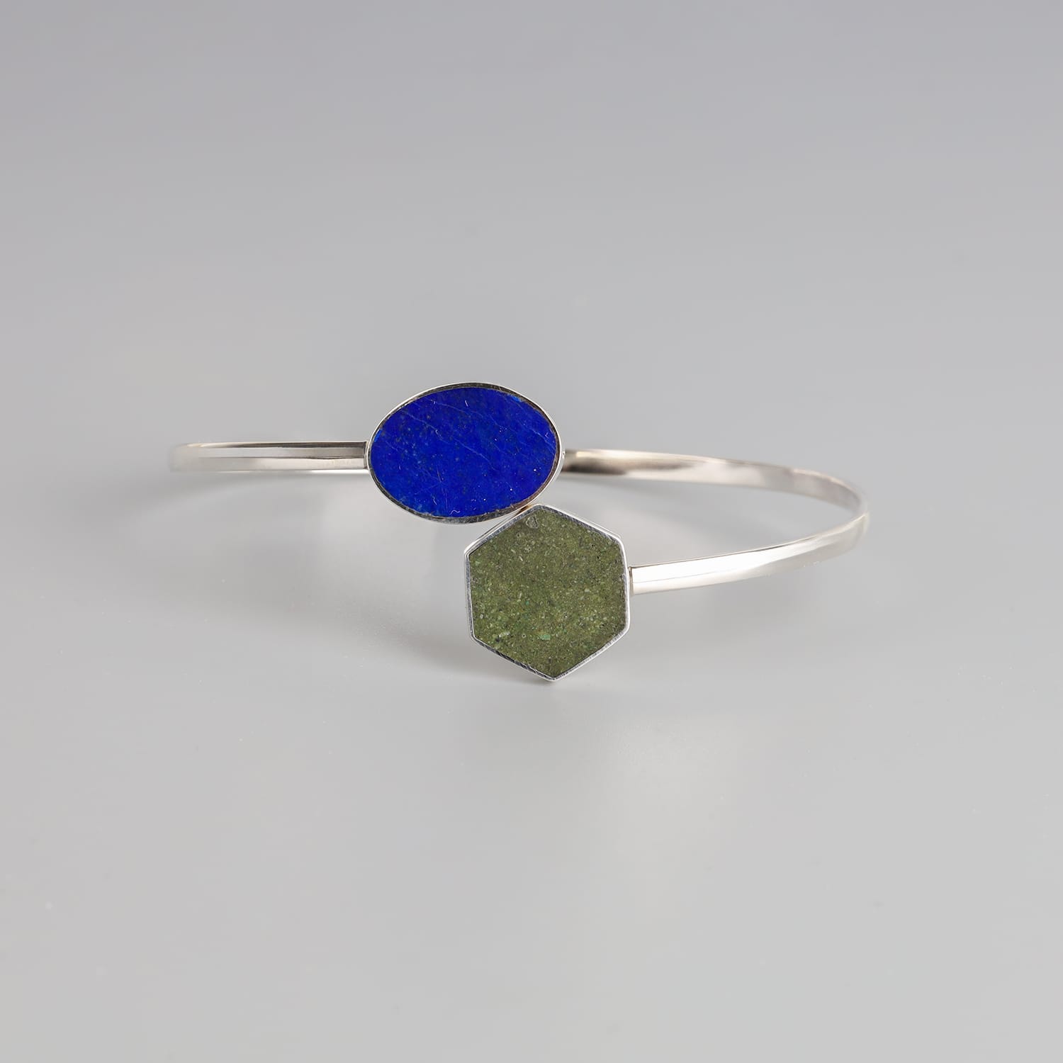 Handmade Lapis Lazuli & Bamyan Turquoise Cuff