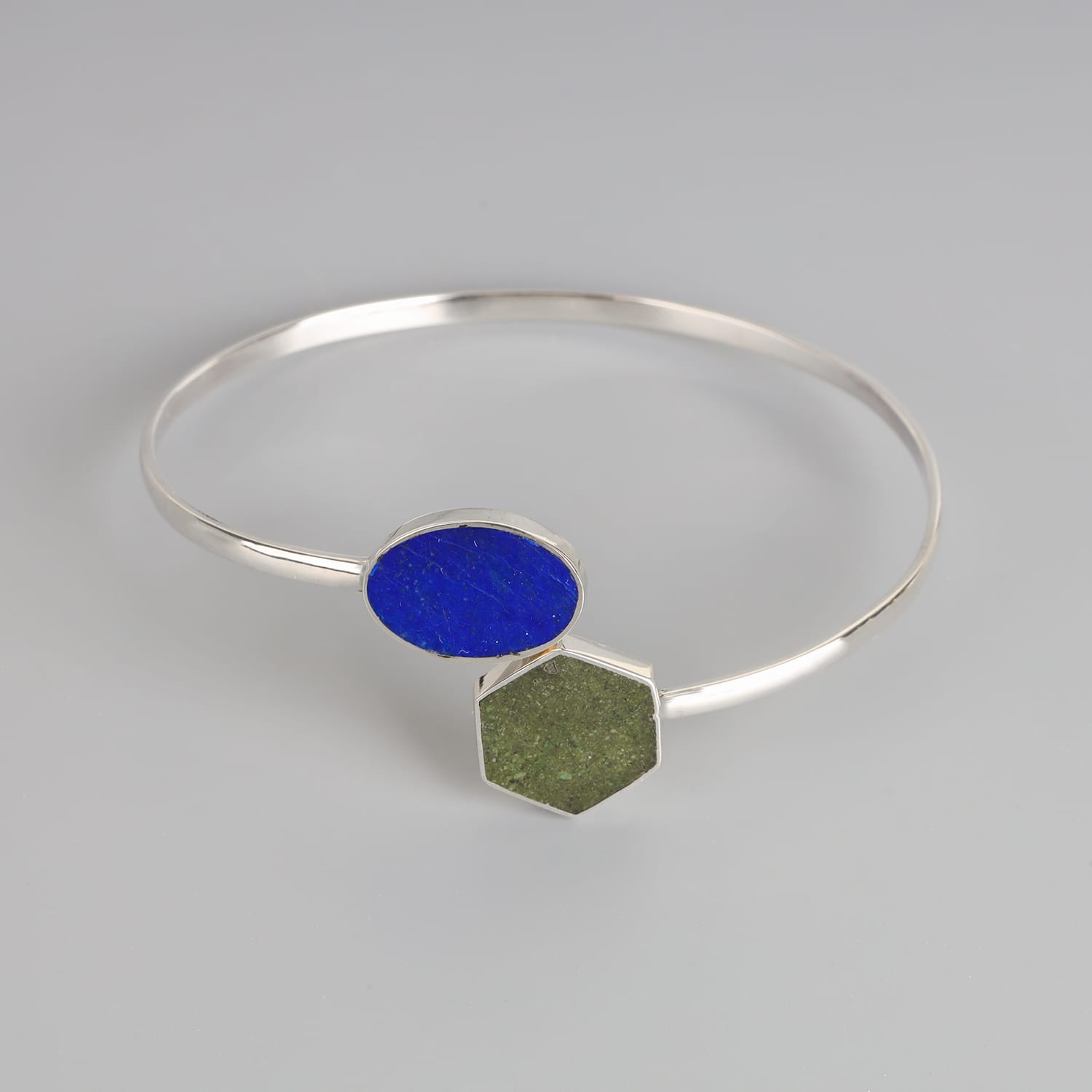 Handmade Lapis Lazuli & Bamyan Turquoise Cuff
