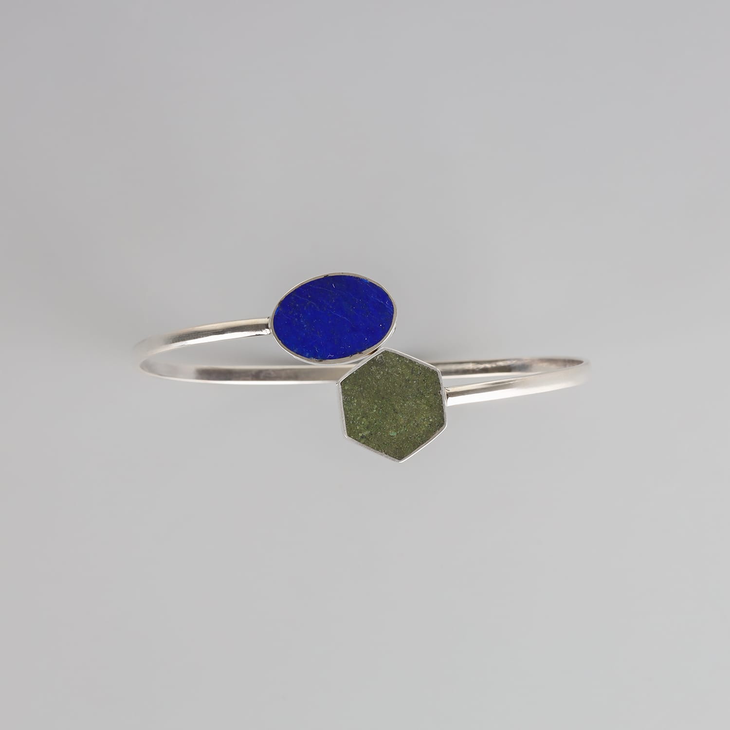 Handmade Lapis Lazuli & Bamyan Turquoise Cuff